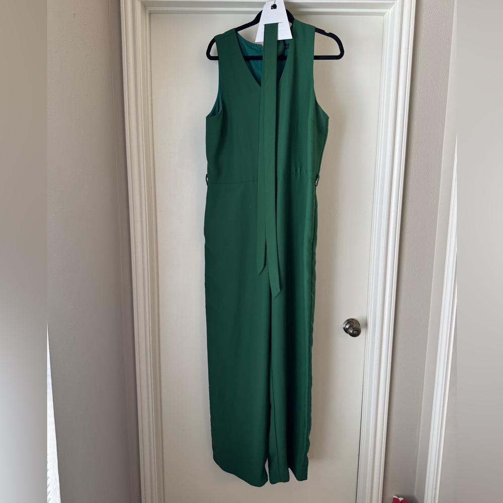 Banana Republic Elegant Green Sleeveless Jumpsuit